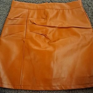 ZipUpSkirt, Orangish/Brownish Color